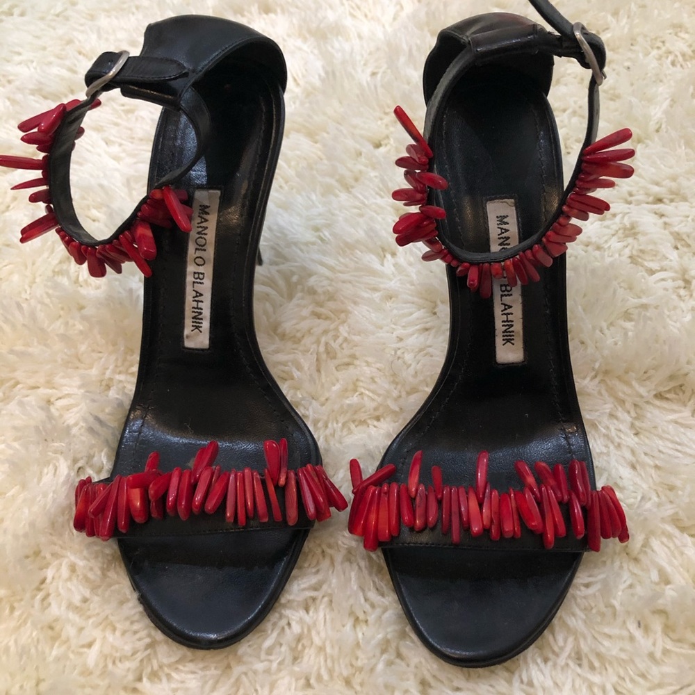 Manolo Blahnik Chaos Sandal size 36.5